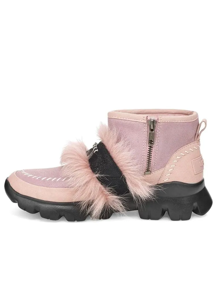 Ботинки зимние UGG WMNS Fluff Punk короткие — изображение 1 из 6, розовый