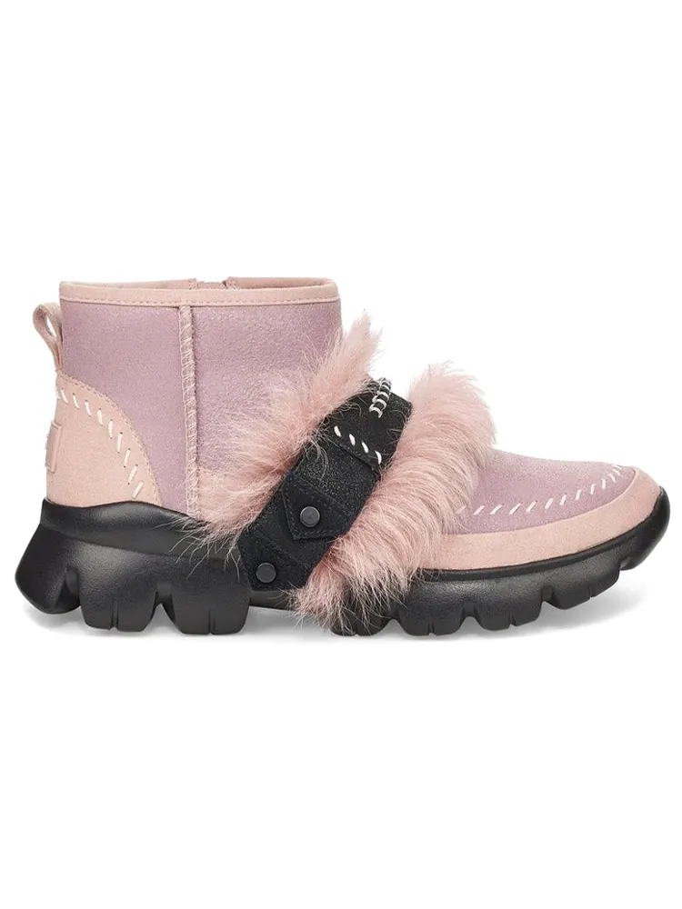 Ботинки зимние UGG WMNS Fluff Punk короткие — изображение 3 из 6, розовый