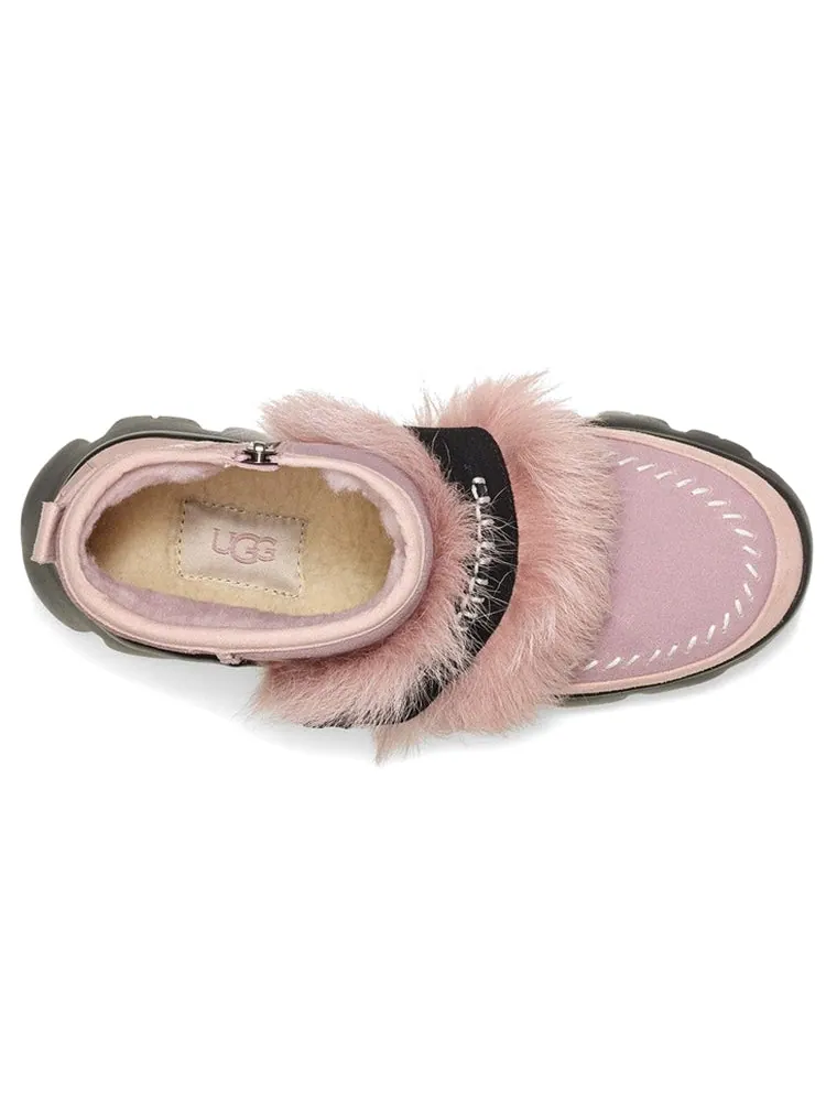 Ботинки зимние UGG WMNS Fluff Punk короткие — изображение 5 из 6, розовый