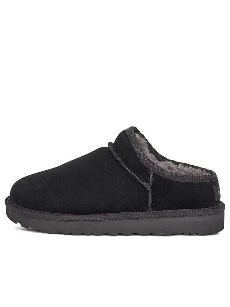 Ботинки зимние UGG WMNS Classic Slippers Fleece Lined Black — изображение 1 из 7, черный