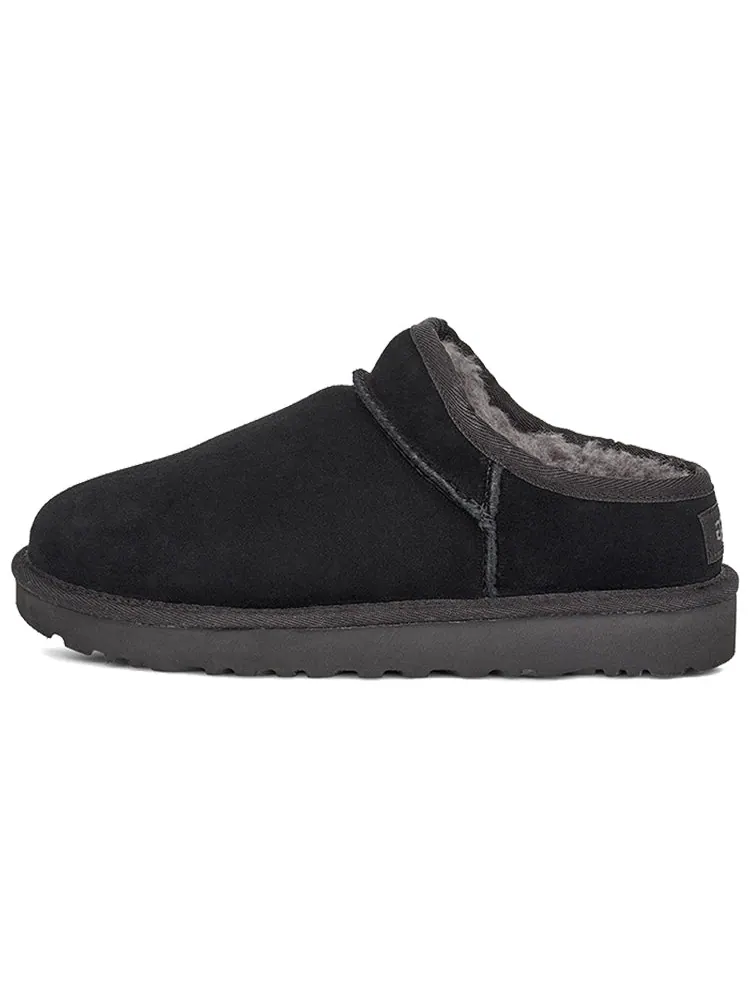 Ботинки зимние UGG WMNS Classic Slippers Fleece Lined Black — изображение 2 из 7, черный