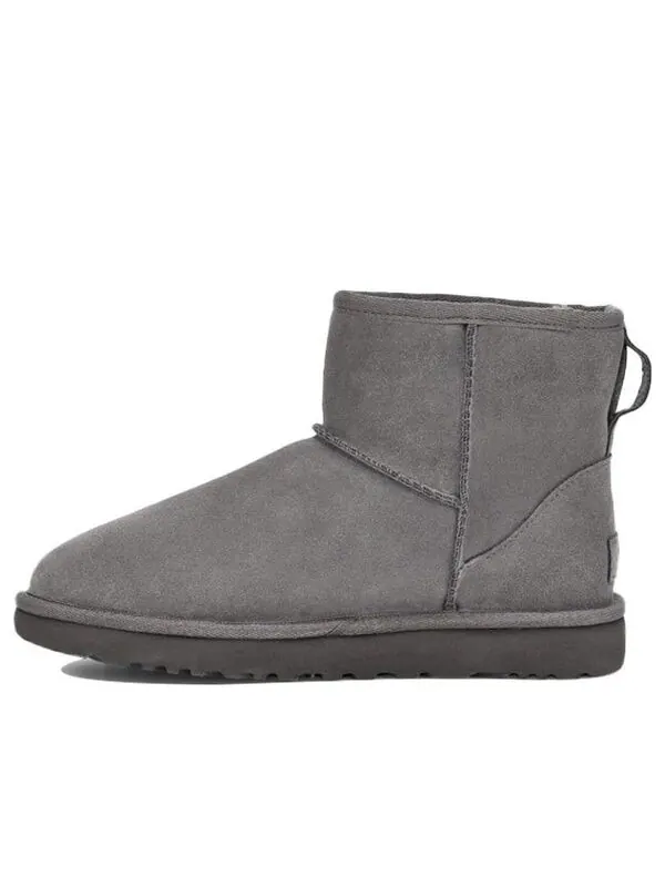 Кроссовки классические мини резиновые логотип Ugg — изображение 1 из 4, серый/черный