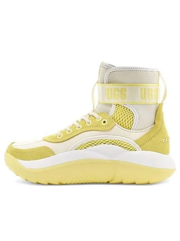 Кроссовки la cloud hi white yellow Ugg — изображение 1 из 4, белый/желтый