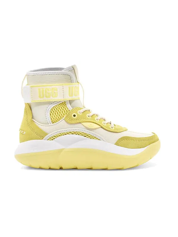 Кроссовки la cloud hi white yellow Ugg — изображение 2 из 4, белый/желтый