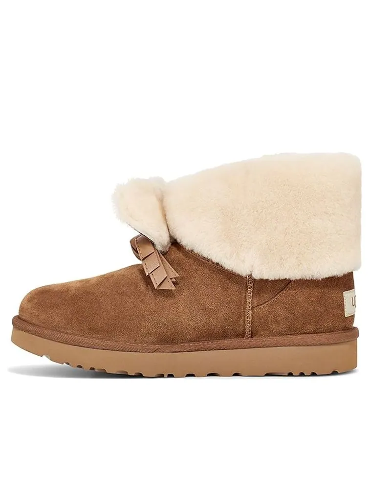 Ботинки зимние UGG WMNS Classic Mini II CNY — изображение 1 из 7, коричневый