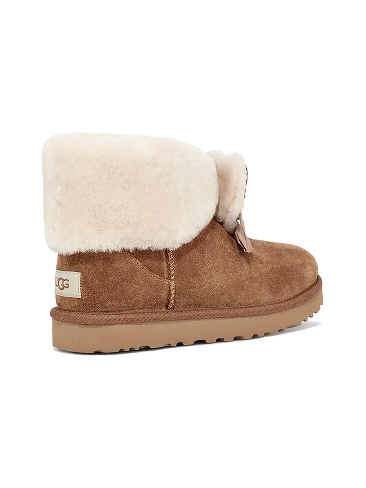 Ботинки зимние UGG WMNS Classic Mini II CNY — изображение 5 из 7, коричневый