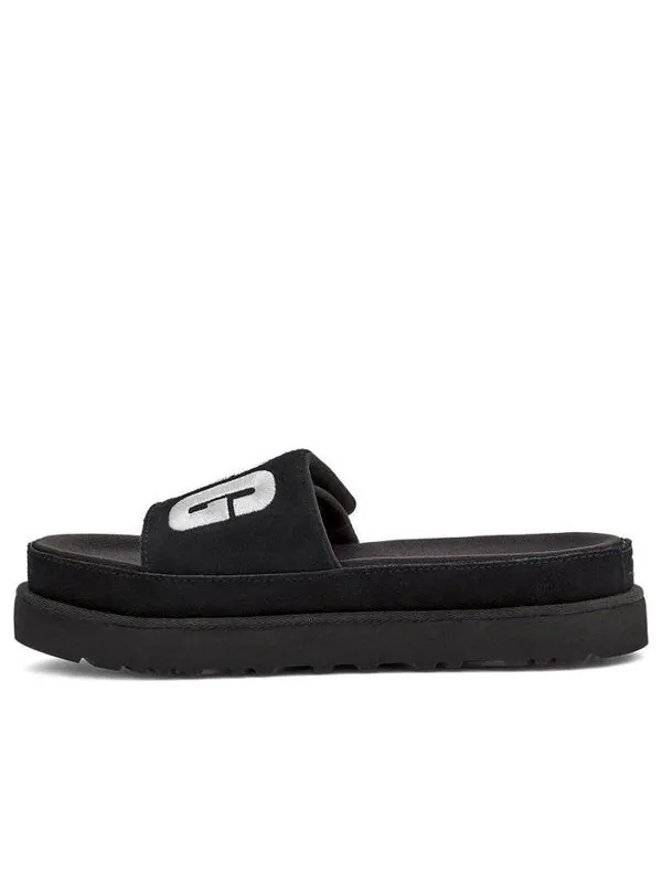 Модные сандалии laton slide серебристые тапочки Ugg — изображение 1 из 4, черный/серебристый
