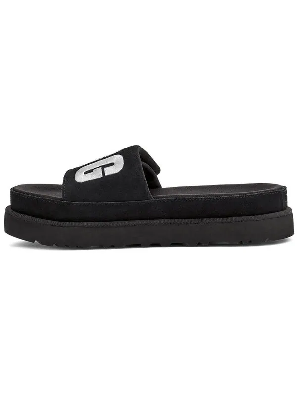 Модные сандалии laton slide серебристые тапочки Ugg — изображение 2 из 4, черный/серебристый