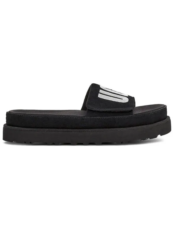 Модные сандалии laton slide серебристые тапочки Ugg — изображение 3 из 4, черный/серебристый