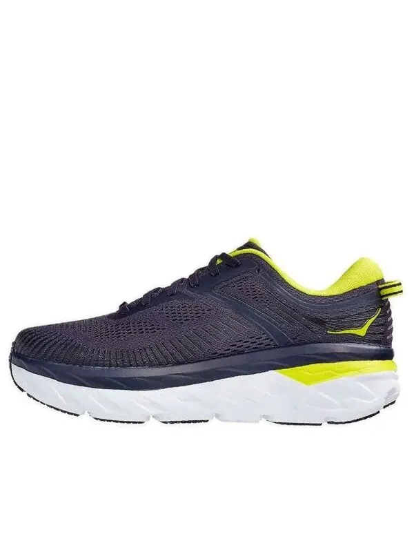 Кроссовки bondi 7 'odyssey grey deep well' Hoka One One — изображение 1 из 4, черный/желтый
