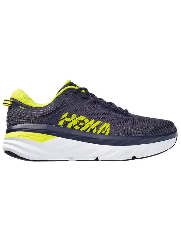 Кроссовки bondi 7 'odyssey grey deep well' Hoka One One — изображение 2 из 4, черный/желтый