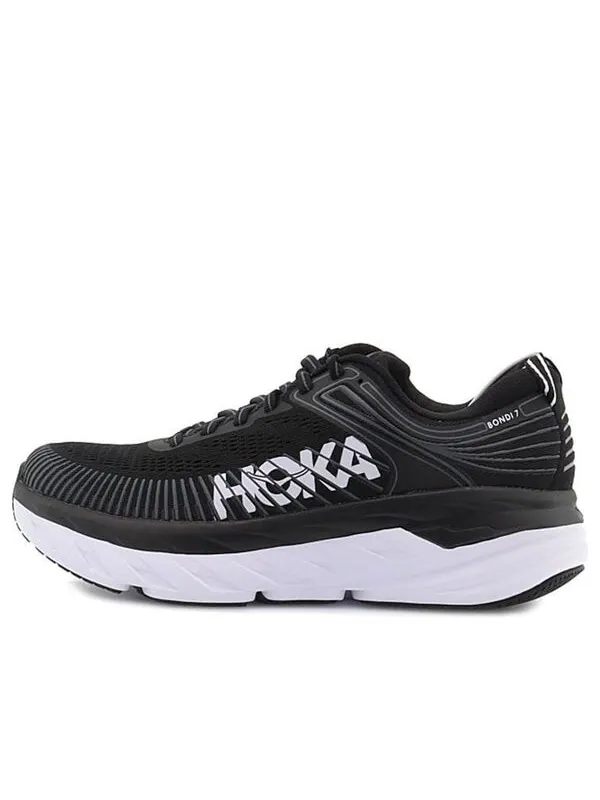 Кроссовки bondi 7 'black white' Hoka One One — изображение 1 из 4, черный/белый
