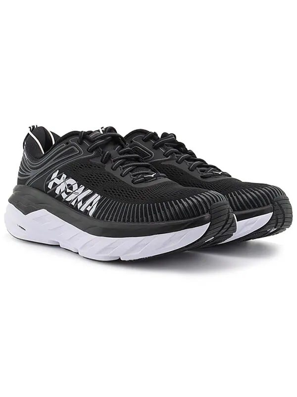 Кроссовки bondi 7 'black white' Hoka One One — изображение 3 из 4, черный/белый