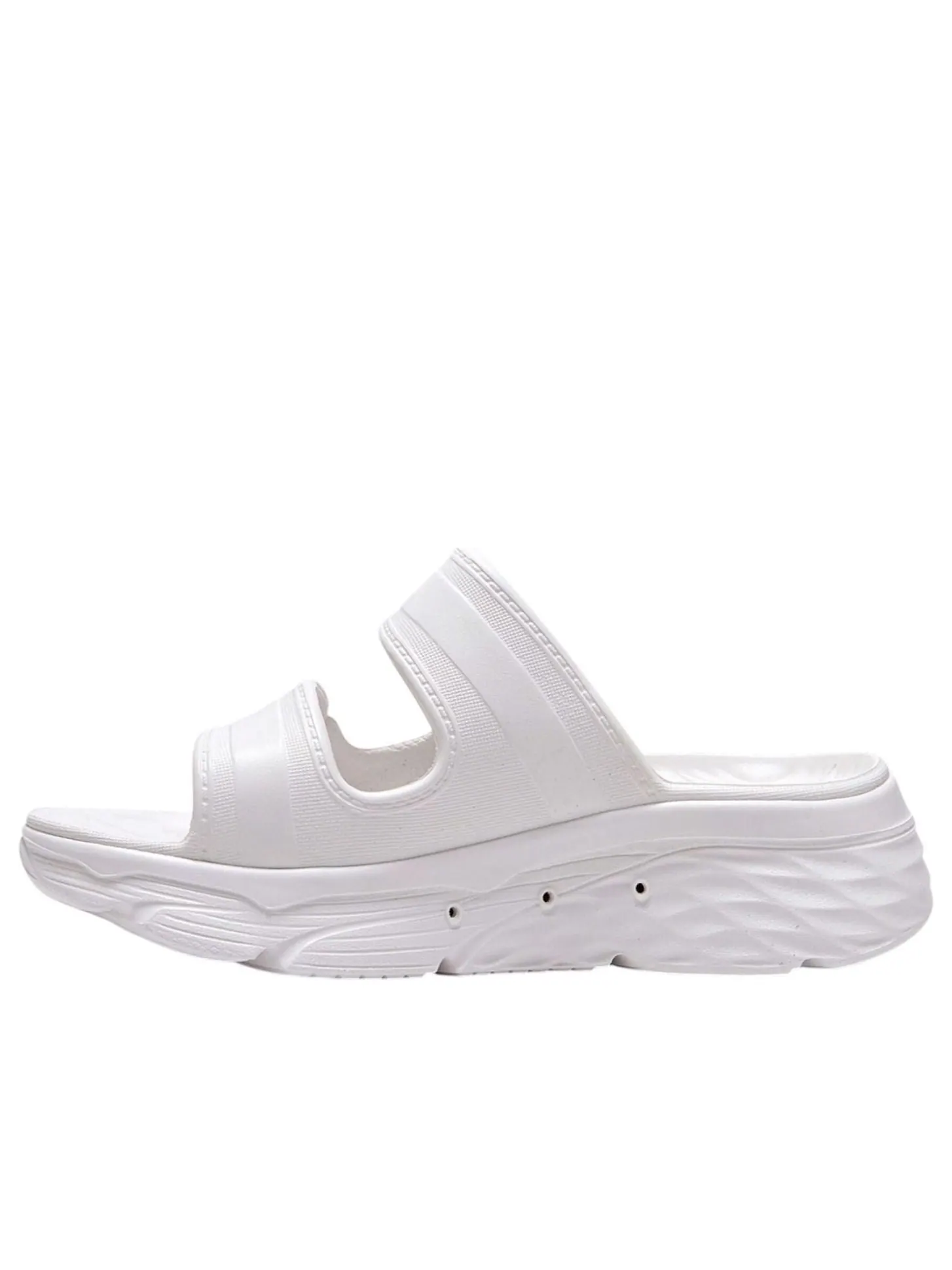 Шлепанцы (WMNS) Skechers Max Cushioning Foamies 'White' — изображение 1 из 5, белый