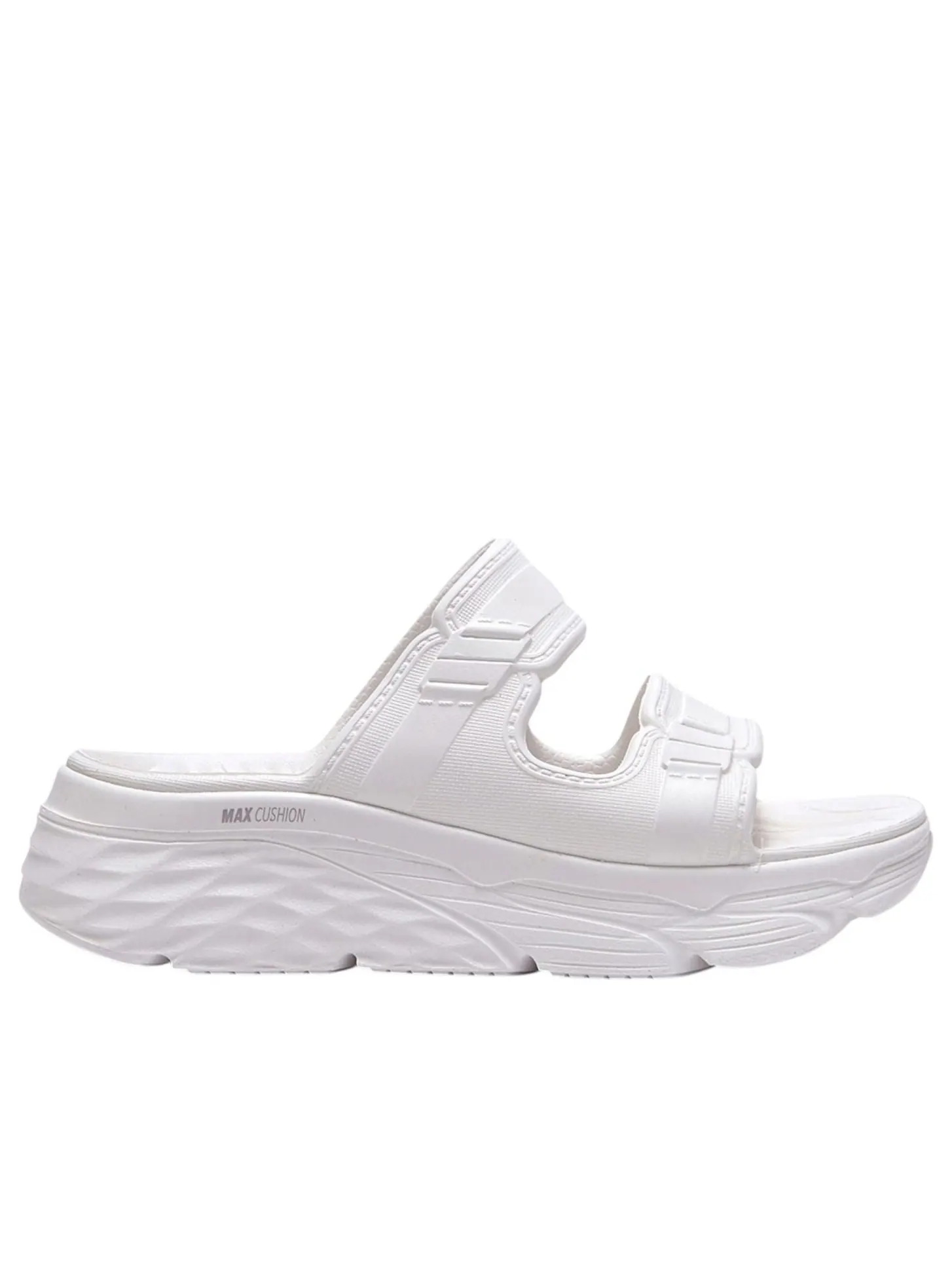 Шлепанцы (WMNS) Skechers Max Cushioning Foamies 'White' — изображение 5 из 5, белый