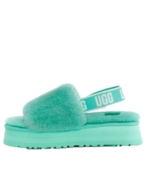 Сандалии disco slide 'tide pool' Ugg — изображение 1 из 4, зеленый
