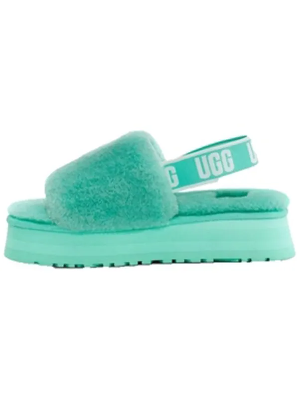 Сандалии disco slide 'tide pool' Ugg — изображение 2 из 4, зеленый