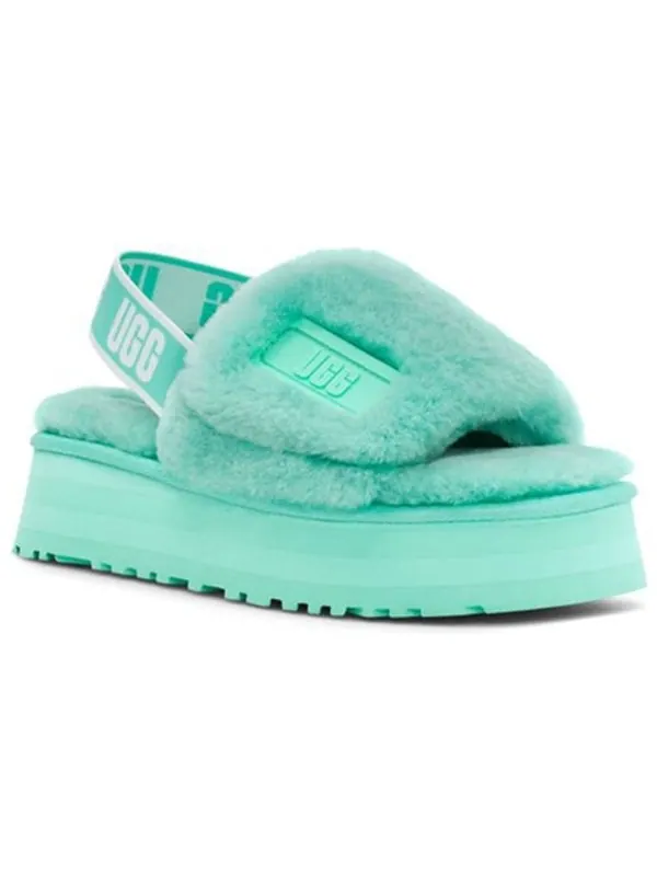 Сандалии disco slide 'tide pool' Ugg — изображение 3 из 4, зеленый