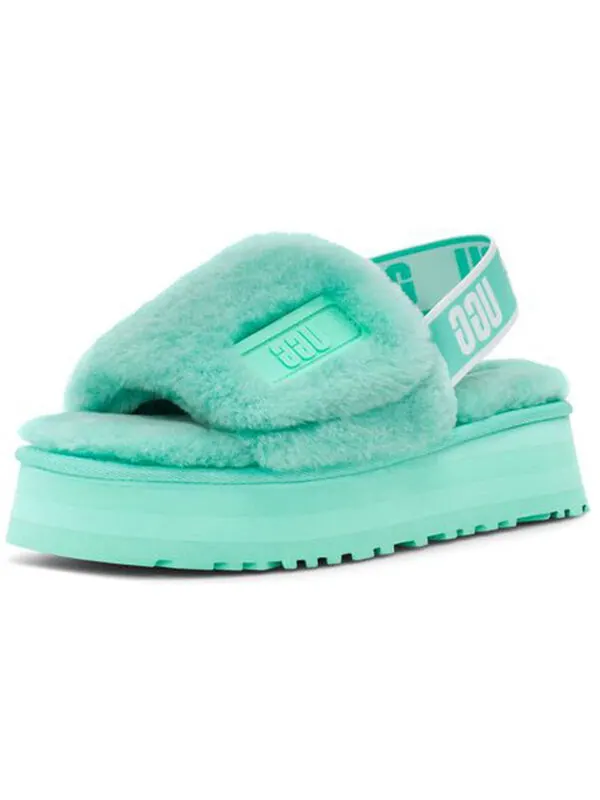 Сандалии disco slide 'tide pool' Ugg — изображение 4 из 4, зеленый