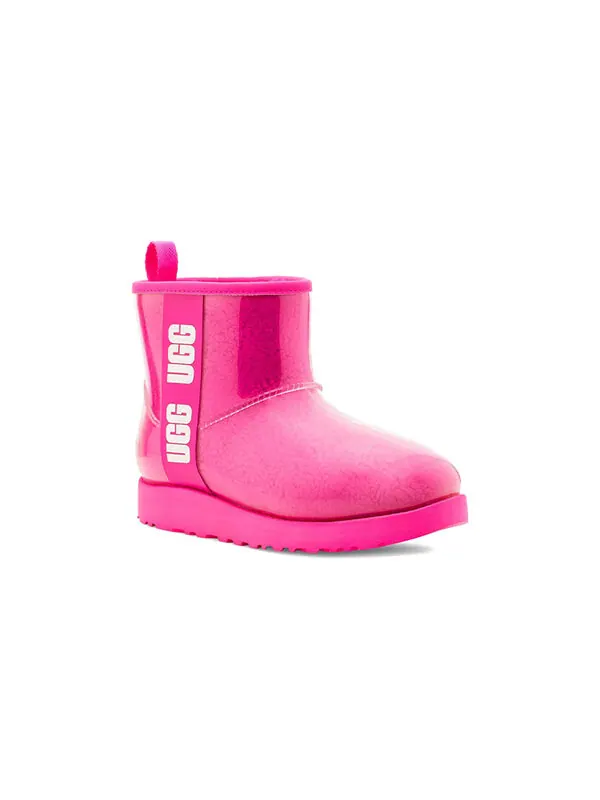 Зимние ботинки классические прозрачные мини Ugg — изображение 3 из 4, фиолетовый