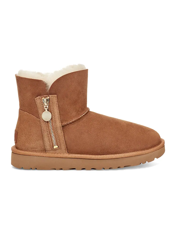 Ботинки зимние UGG WMNS Bailey на молнии — изображение 3 из 7, коричневый