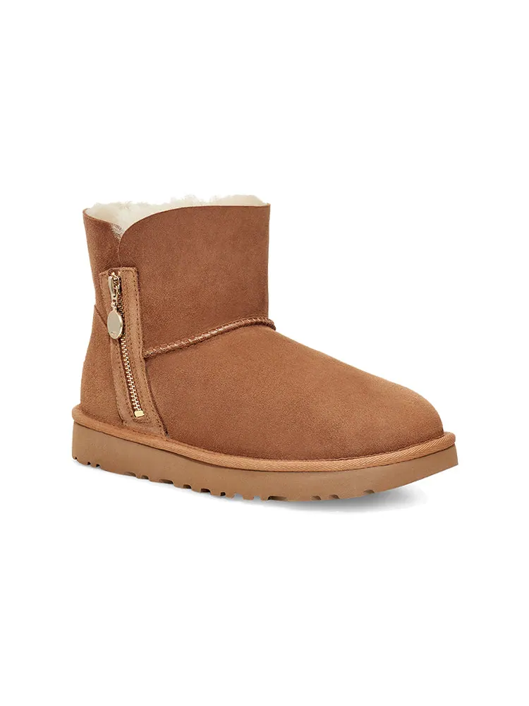 Ботинки зимние UGG WMNS Bailey на молнии — изображение 4 из 7, коричневый