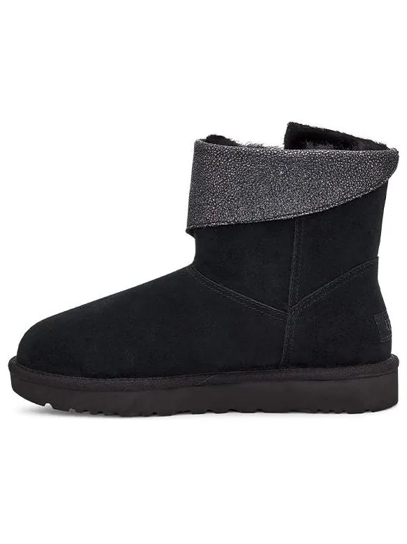 Ботинки зимние UGG WMNS Classic Caviar Mini — изображение 1 из 6, черный