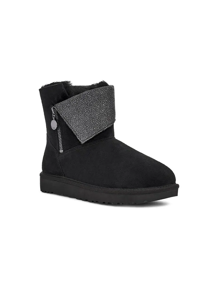 Ботинки зимние UGG WMNS Classic Caviar Mini — изображение 3 из 6, черный
