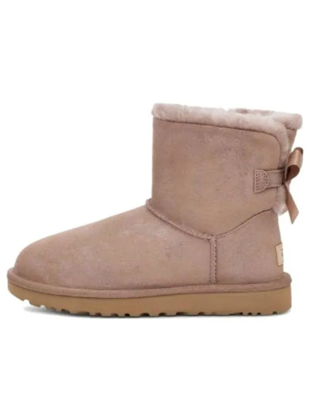 Ботинки зимние UGG WMNS Mini Bailey Bow II Shimmer — изображение 1 из 7, бежевый
