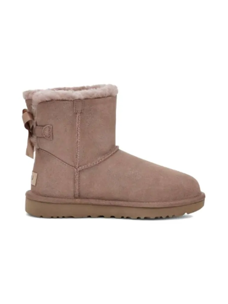 Ботинки зимние UGG WMNS Mini Bailey Bow II Shimmer — изображение 3 из 7, бежевый