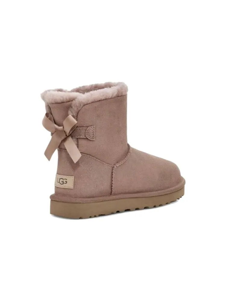 Ботинки зимние UGG WMNS Mini Bailey Bow II Shimmer — изображение 5 из 7, бежевый