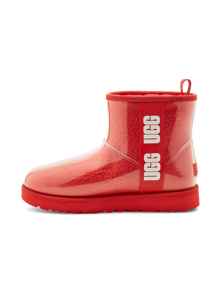 Ботинки UGG Classic Clear Mini — изображение 1 из 1, красный