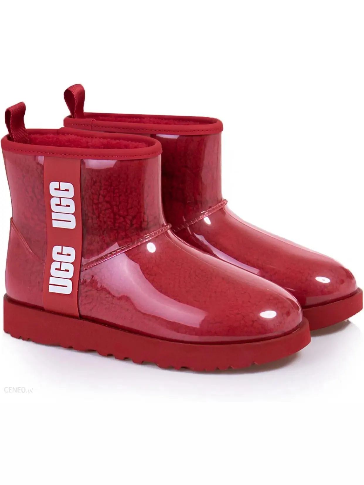 Ботинки UGG Classic Clear Mini — изображение 2 из 5, красный