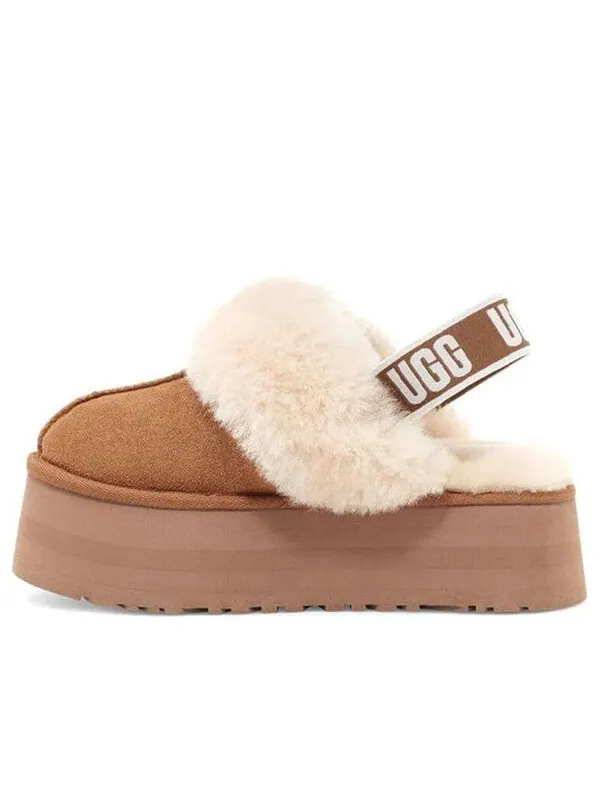 Тапочки (WMNS) UGG Funkette Slipper 'Brown' — изображение 1 из 4, коричневый