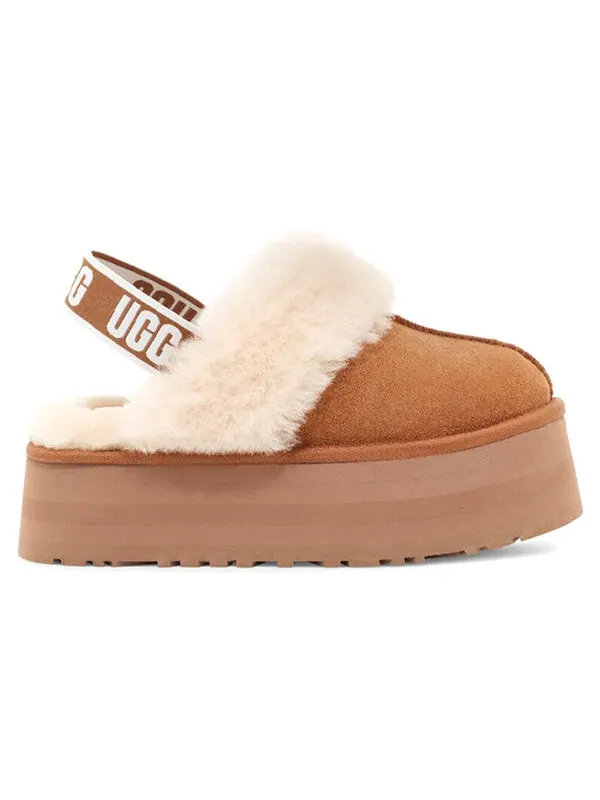 Тапочки (WMNS) UGG Funkette Slipper 'Brown' — изображение 2 из 4, коричневый