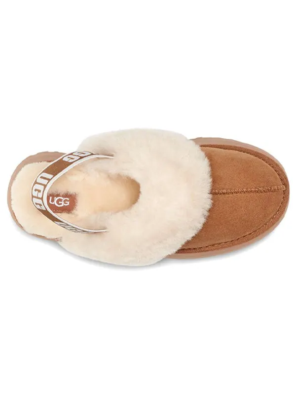 Тапочки (WMNS) UGG Funkette Slipper 'Brown' — изображение 4 из 4, коричневый