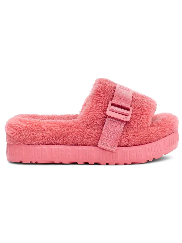 Сандалии fluffita slide 'pink blossom' Ugg — изображение 2 из 4, розовый