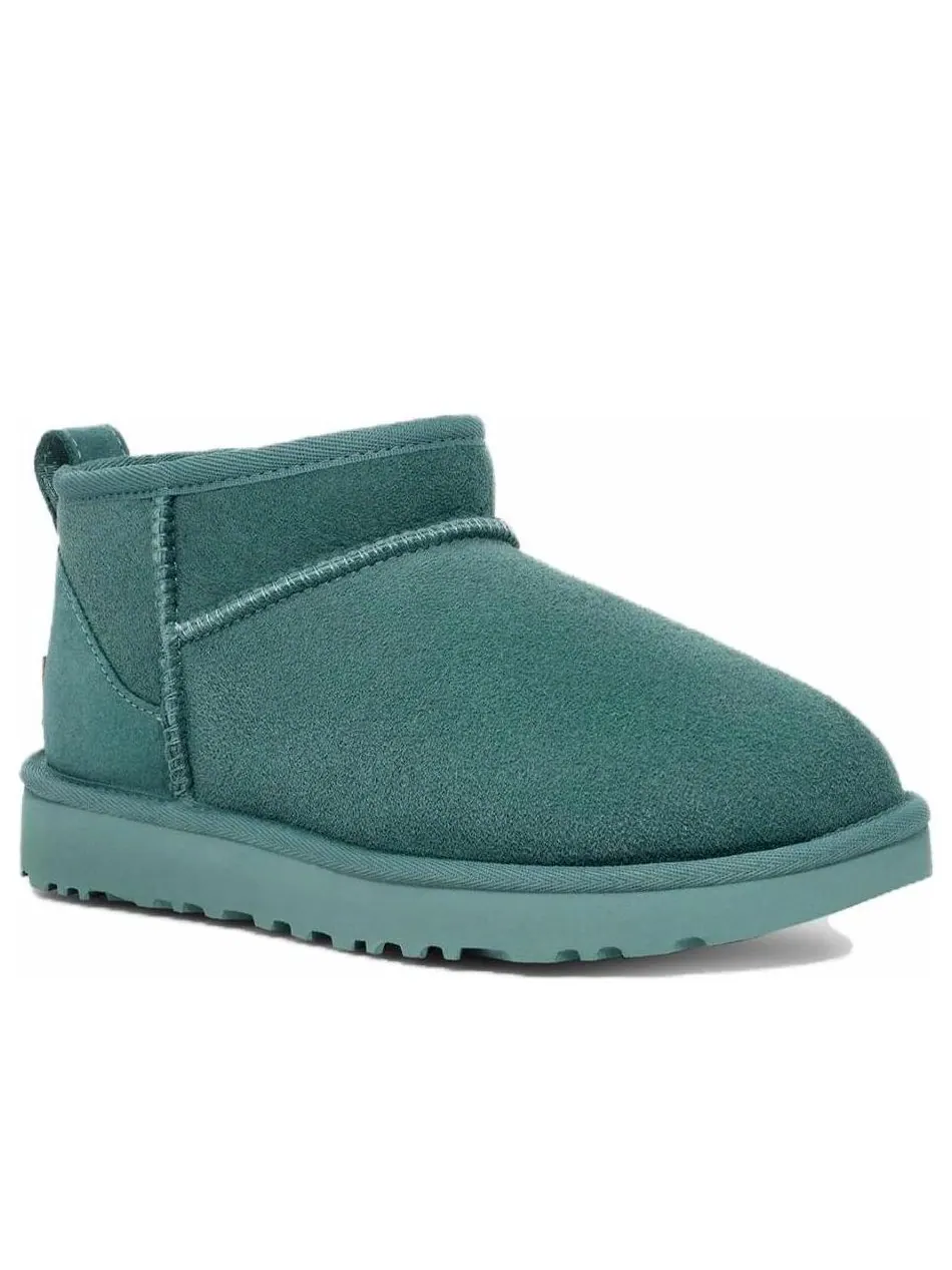 Угги (WMNS) UGG Classic Ultra Mini 'Deep Ice' — изображение 3 из 6, зеленый