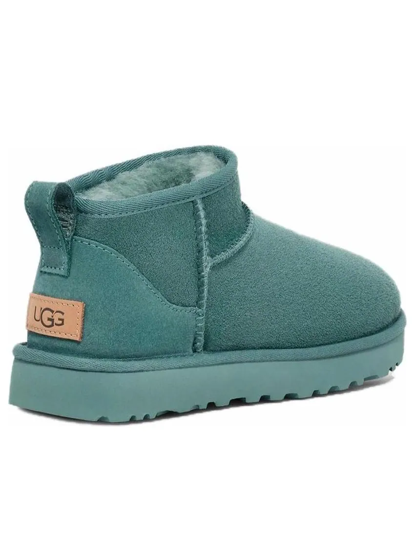 Угги (WMNS) UGG Classic Ultra Mini 'Deep Ice' — изображение 5 из 6, зеленый