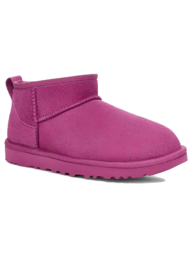 Сапоги зимние женские UGG Classic Ultra Mini — изображение 3 из 6, яркий розовый