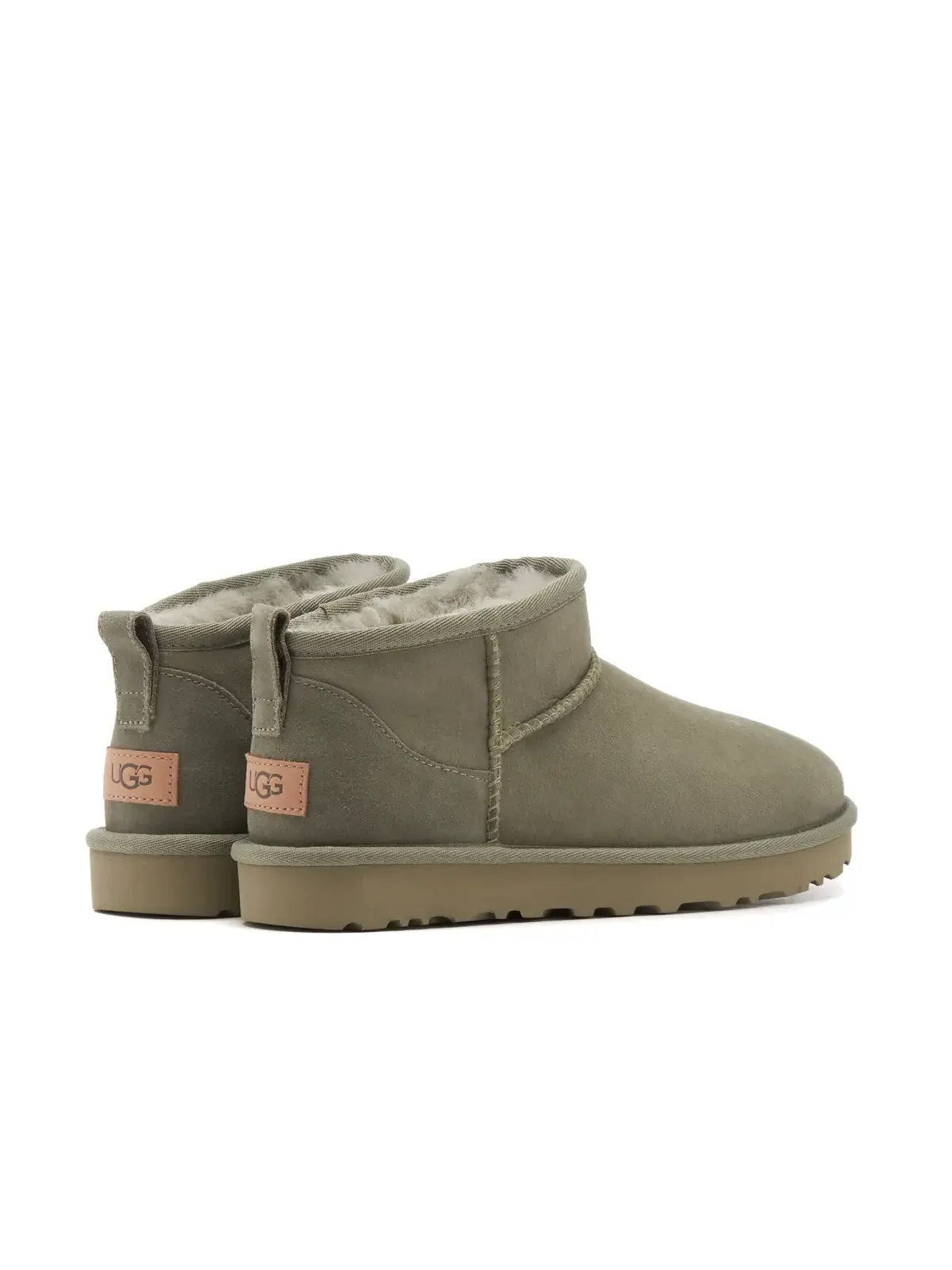 Угги (WMNS) UGG Classic Ultra Mini Boot 'Shaded Clover' — изображение 3 из 5, серый