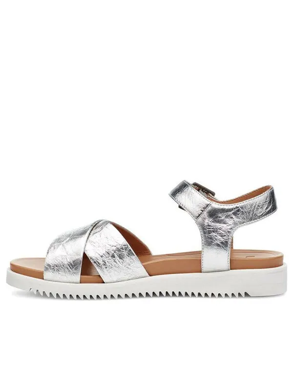 Модные сандалии zoie metal sandal Ugg — изображение 1 из 4, серебряный