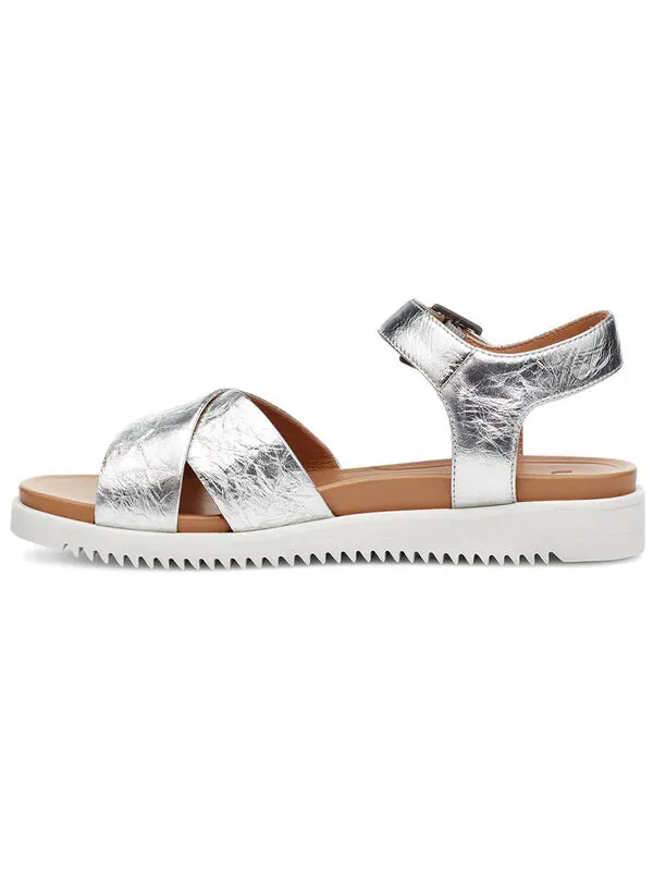 Модные сандалии zoie metal sandal Ugg — изображение 2 из 4, серебряный
