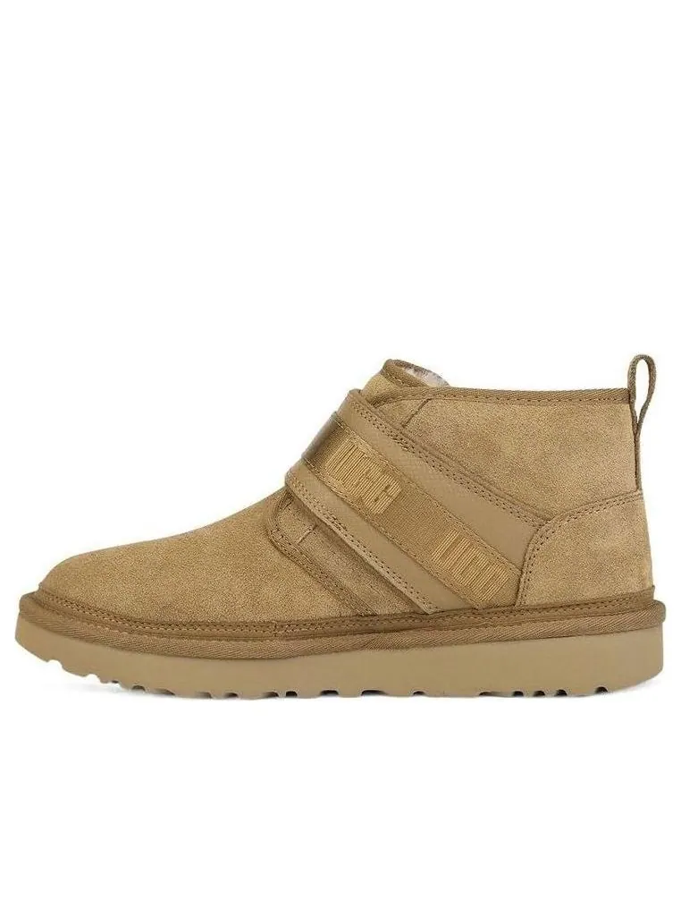 Мужские зимние ботинки UGG Neumel Snapback замшевые с ремешком — изображение 1 из 7, коричневый