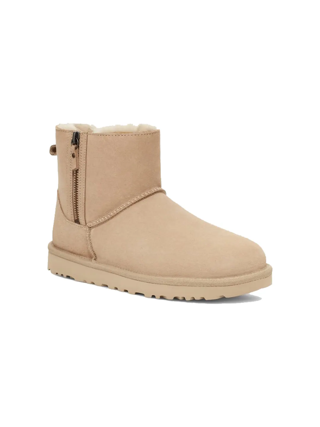 (WMNS) UGG Classic Mini Double Zip 'Mustard Seed' — изображение 2 из 3, горчичный
