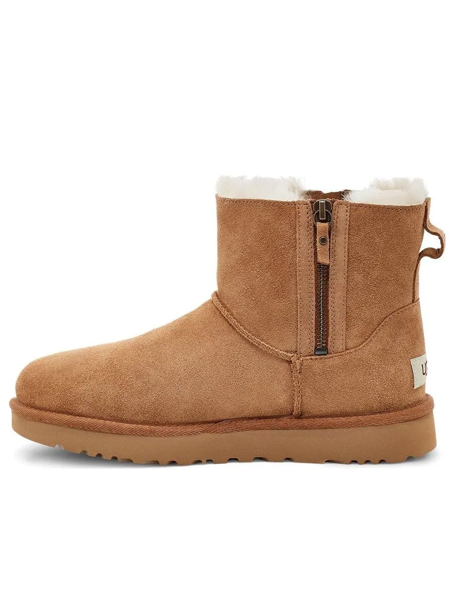 Ботинки зимние UGG WMNS на молнии — изображение 1 из 6, коричневый