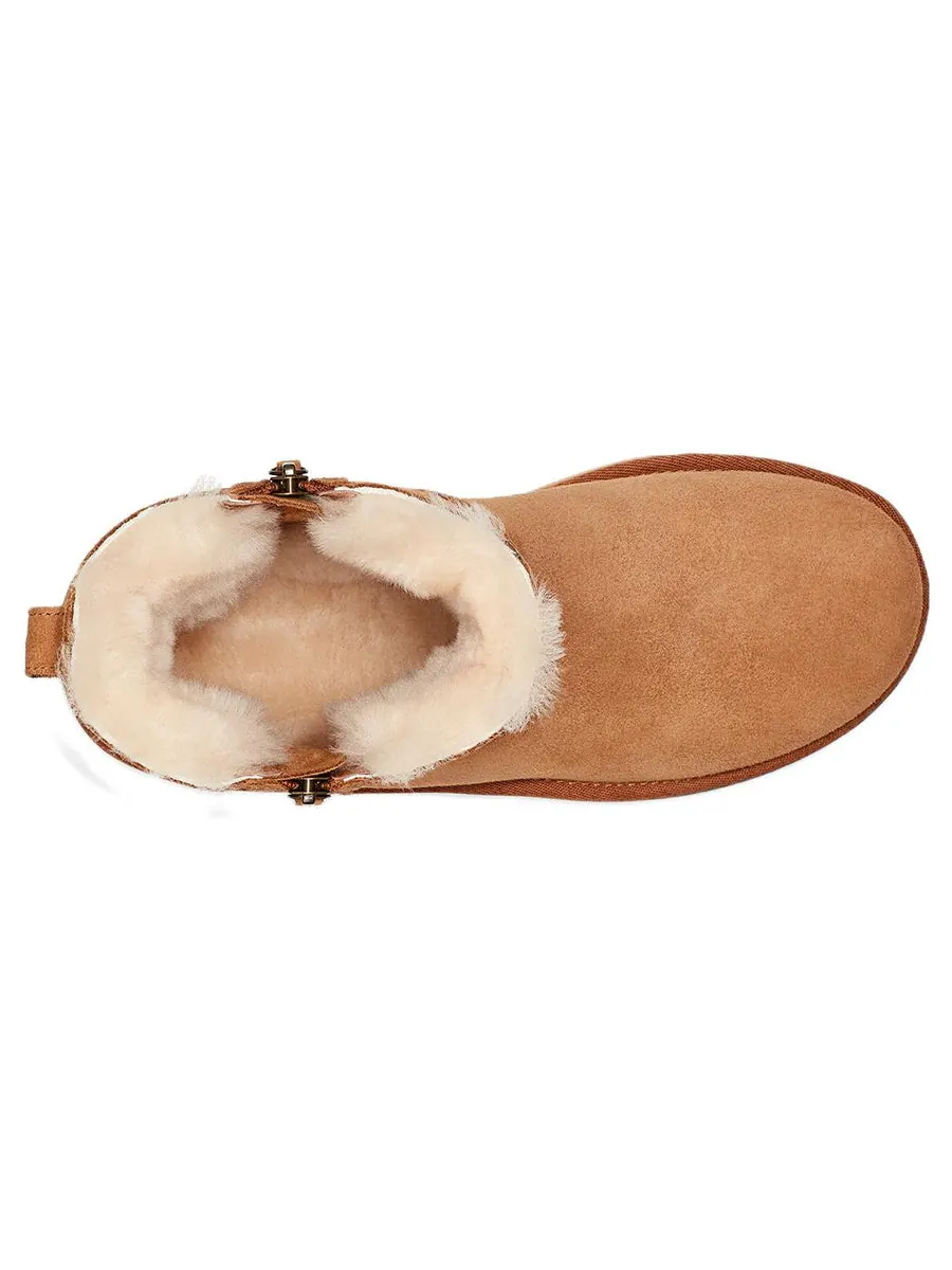 Ботинки зимние UGG WMNS на молнии — изображение 5 из 6, коричневый