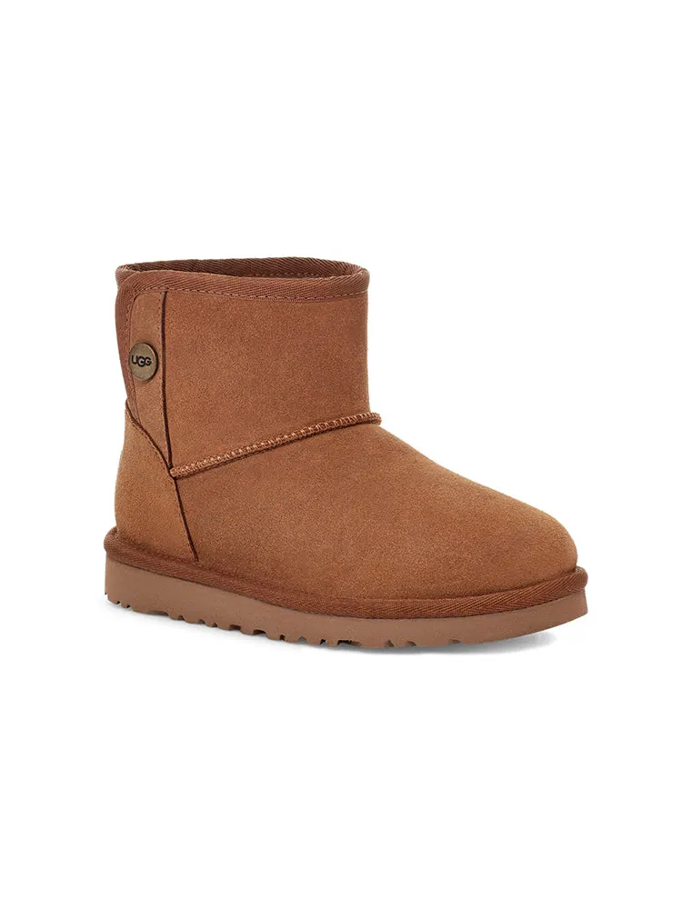 Зимние ботинки UGG Jona Fleece Lined Big Boys Brown — изображение 3 из 6, коричневый