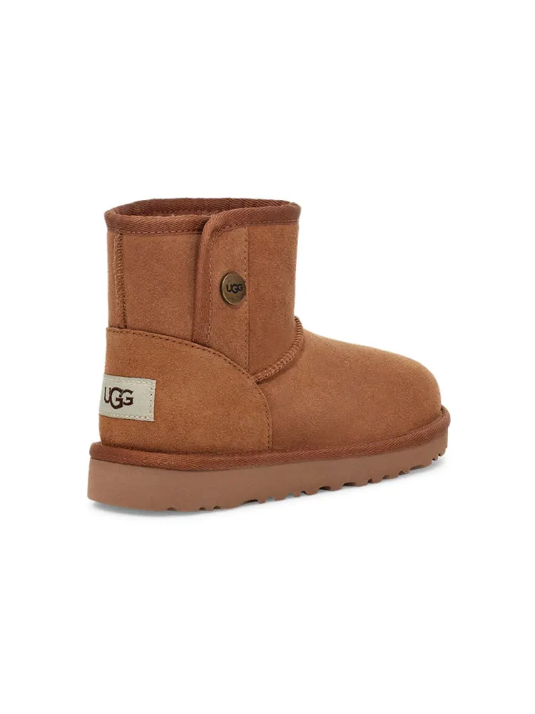 Зимние ботинки UGG Jona Fleece Lined Big Boys Brown — изображение 4 из 6, коричневый