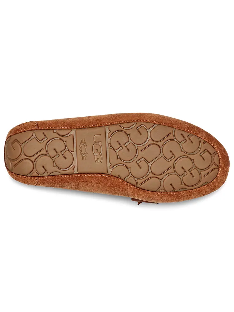 Шлепанцы (WMNS) UGG Dakota Leather Bow Brown — изображение 6 из 6, коричневый
